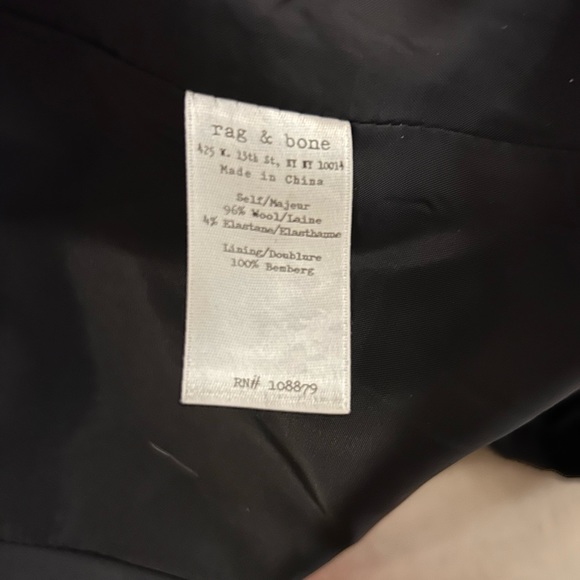 rag & bone Fitted Blazer Sz. 6 - Picture 5 of 5
